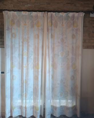 tenda a fiori  tessuto spesso 