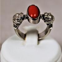 Anello in oro bianco 750 " Art Decò "