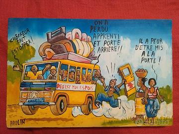 Tipico quadretto africano ad olio