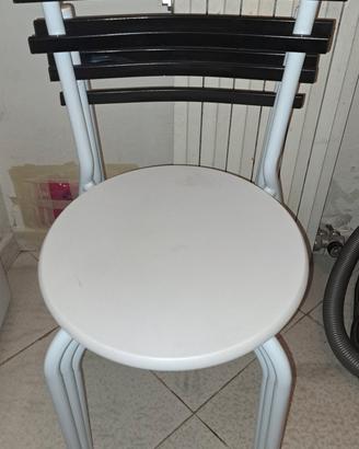 3 sedie alluminio 