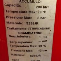 BOLLITORE SOLARE DA 200 LITRI SMONTATO FUNZIONANTE