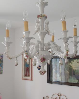 lampadario ceramica di Bassano