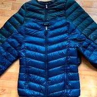 2 Giacca a Vento Piumino Blu e Nero