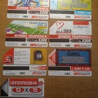 Lotto di schede telefoniche Vintage 