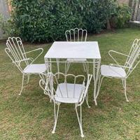 Set sedie  tavolo da giardino vintage