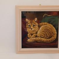 quadretto gatto punto crocr