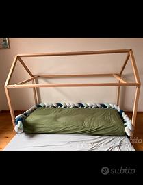 Treccia paracolpi letto montessoriano bambini