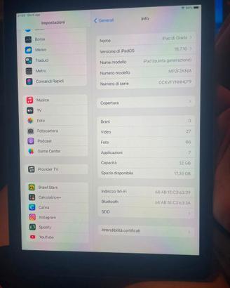 IPAD 5 GENERAZIONE 32 GB
