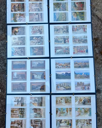 8 serie figurine Liebig incorniciate (48 pz)