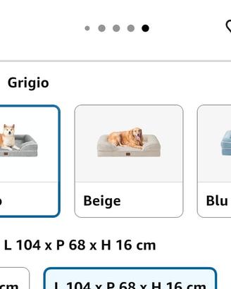 cuccia in Memory foam