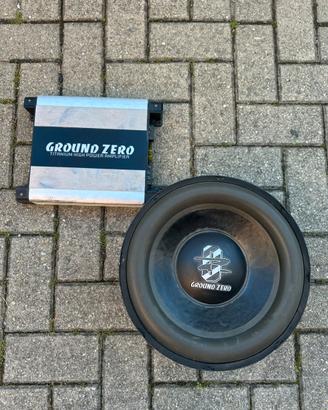 Groundzero Power Kit - Subwoofer + Amplificatore