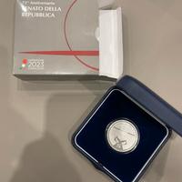 Mineta collezione 75 senato repubblica argento