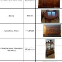 Set mobili salone e bagno