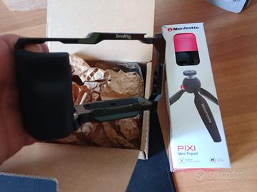 Smallrig ZVE10 piu mini tripod manfrotto