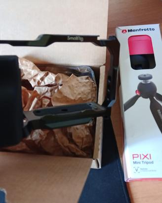 Smallrig ZVE10 piu mini tripod manfrotto