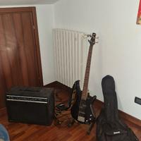 Ibanez gsr 200 con amplificatore