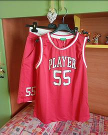 Canotta e pantalone bimbo Benetton 3XL 13-14 anni 