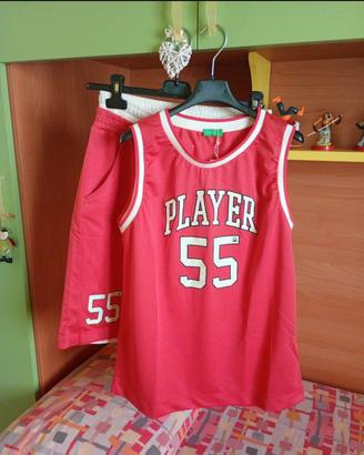 Canotta e pantalone bimbo Benetton 3XL 13-14 anni 