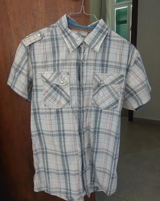 Camicia western cowboy maniche corte, taglia S/M
