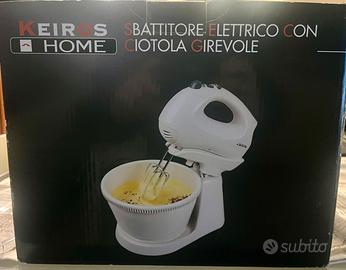 Sbattitore elettrico Keiros con ciotola girevole