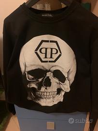 Felpa philip plein nera originale taglia M