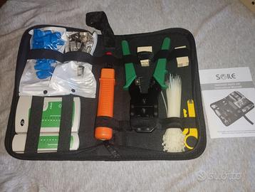 strumenti rete SOILE RJ45/11-crimpatrice + tester