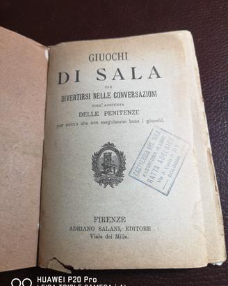 GIOUCHI DI SALA  1921 ADRIANO SALANI