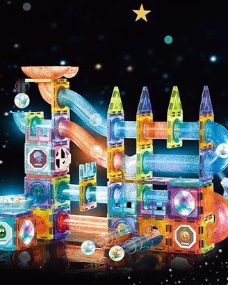 Costruzioni Magnetiche 144 Pezzi con Luci LED & Pi