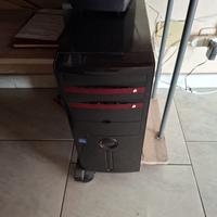 PC FISSO SCRIVANIA+TASTIERA+MOUSE+MONITOR+DOLBY