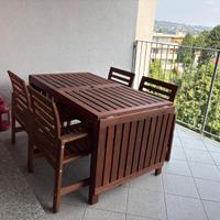 Mobili giardino legno Ikea set Äpplarö