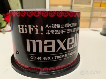 Confezione di 50 CD NERI x  registrazioni HIFI