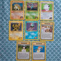 Lotto carte pokemon vintage gym heroes