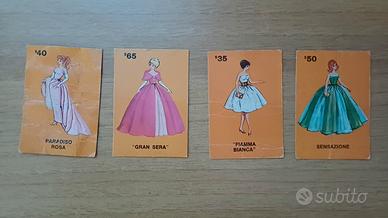 4 carte vestito Barbie reginetta del ballo 