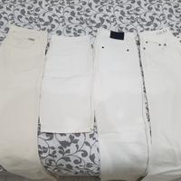 4 pantaloni chiari di varie marche