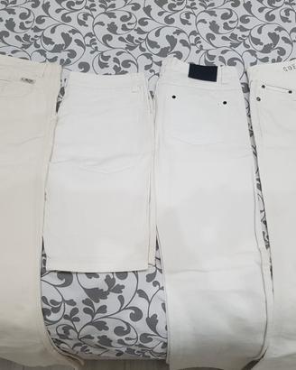 4 pantaloni chiari di varie marche