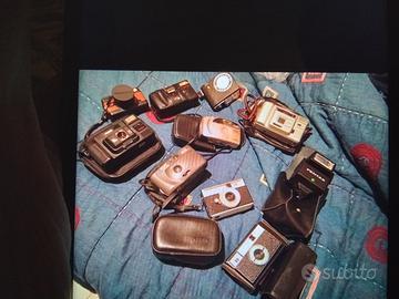 9 MACCHINE FOTOGRAFICHE VINTAGE E 2 FLASH