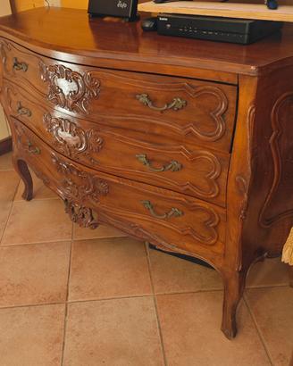 Cassettiera in legno naturale 
