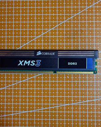 RAM Corsair XMS3 4GB DDR3 1600MHz NON FUNZIONANTE