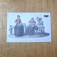 Cartolina vintage "antica bottega di maccheronari"