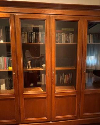 Eleganti libreria artigianale a 4 ante 