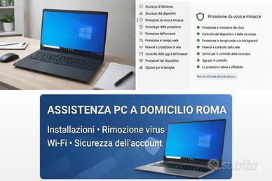 Assistenza PC Roma - PC lento, virus e wifi