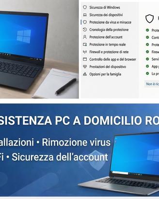 Assistenza PC Roma - PC lento, virus e wifi