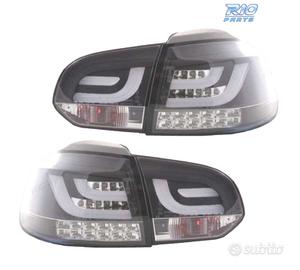 FANALI VOLKSWAGEN VW GOLF 6 08-12 A LED FONDO NERO