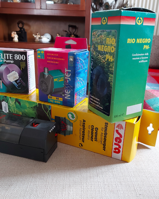 Materiale per acquario