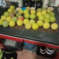 37 palline da tennis usate 