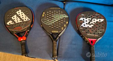 Racchette da Padel in blocco o singole.