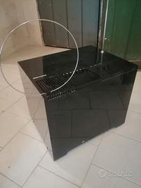 TV b\n Brionvega mod. CUBO con carrello originale.