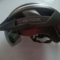 Casco bici LED, Occhiali Protettivi Magnetici