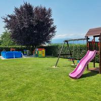 parco giochi altalena scivolo Wickey legno 