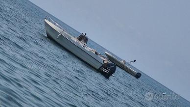 barca 5.50 mt con motore 40/60 